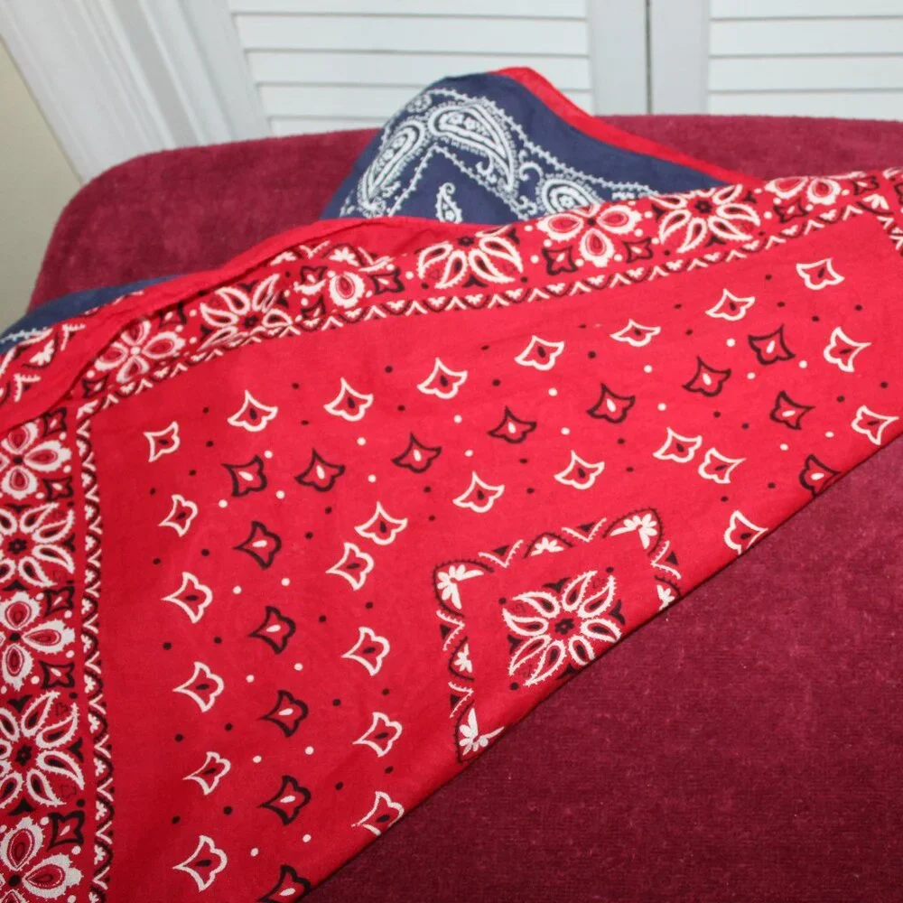 Multi-Purpose Bandanas Red/Black/White and Blue/white